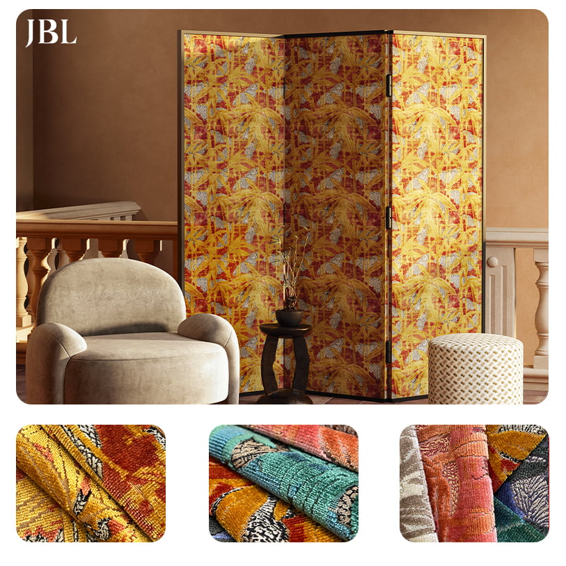 JBL visokokakovostna modna žametna tkanina z žametnimi vlakni, nova kolekcija, luksuzni dizajn Morden Style Jacquard žamet za kavč
